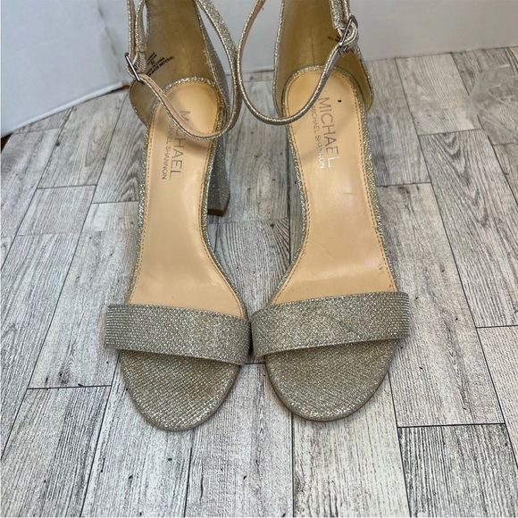 Michael by Michael Shannon Women’s Stella Sandal Size 8.5M Glitter Metallic - Picture 10 of 10